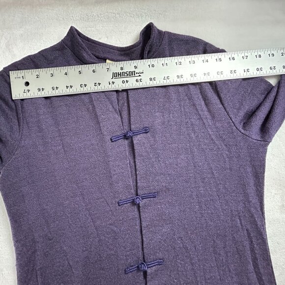 TravelSmith Womens Purple Washable Wool-Blend Long-Sleeve Tunic Jacket Medium - Picture 5 of 7